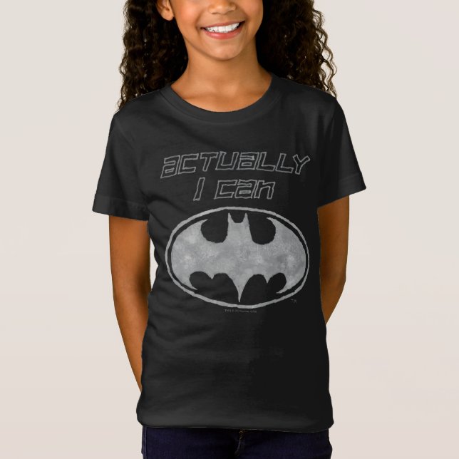 "Eigentlich kann ich das Batman-Logo T-Shirt (Vorderseite)