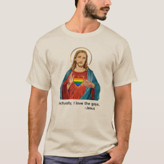 EIGENTLICH LIEBE ICH SCHWULE. JESUS LIEBT LGBTQ+ T-Shirt