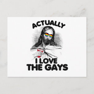 Eigentlich liebe ich Schwule Postkarte