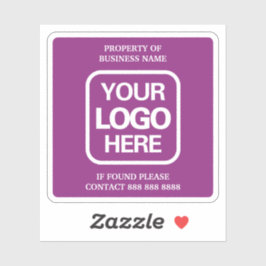 Eigentum an Firmenlogo Einfach moderne Magenta Aufkleber