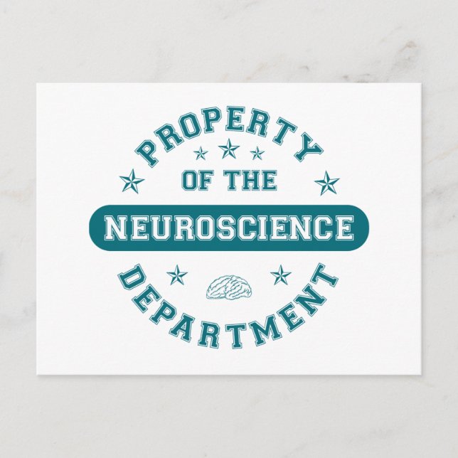 Eigentum der Abteilung Neurowissenschaften Postkarte (Vorderseite)