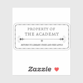 Eigentum der Akademie Sticker