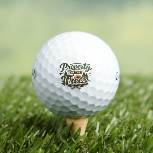 Eigentum der Bäume Golfbälle - Lustiger Slice Gif