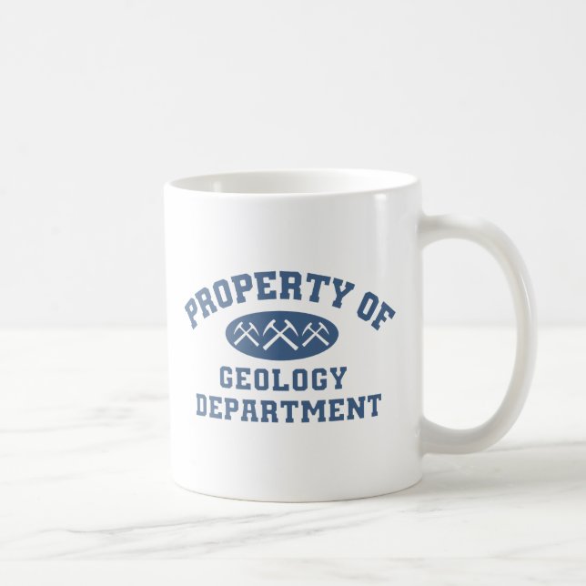 Eigentum der Geologie-Abteilung Kaffeetasse (Rechts)