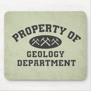 Eigentum der Geologie-Abteilung Mousepad