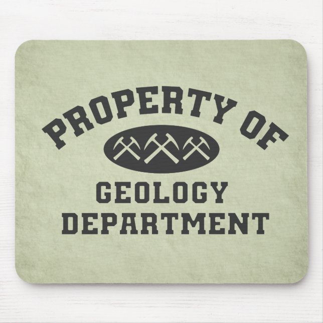 Eigentum der Geologie-Abteilung Mousepad (Vorne)