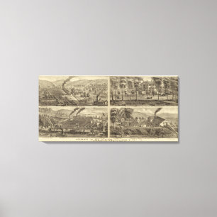 Eigentum der Hartford-Stadt-Kohle und des Salzes Leinwanddruck