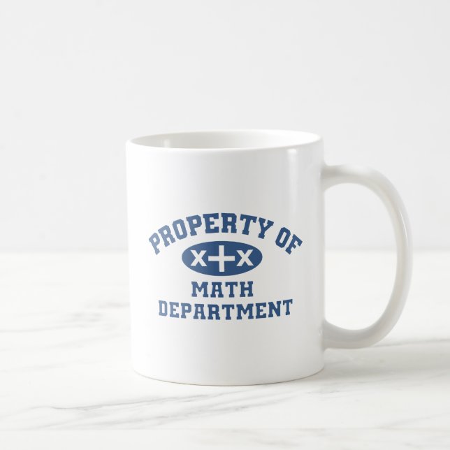 Eigentum der Mathe-Abteilung Kaffeetasse (Rechts)