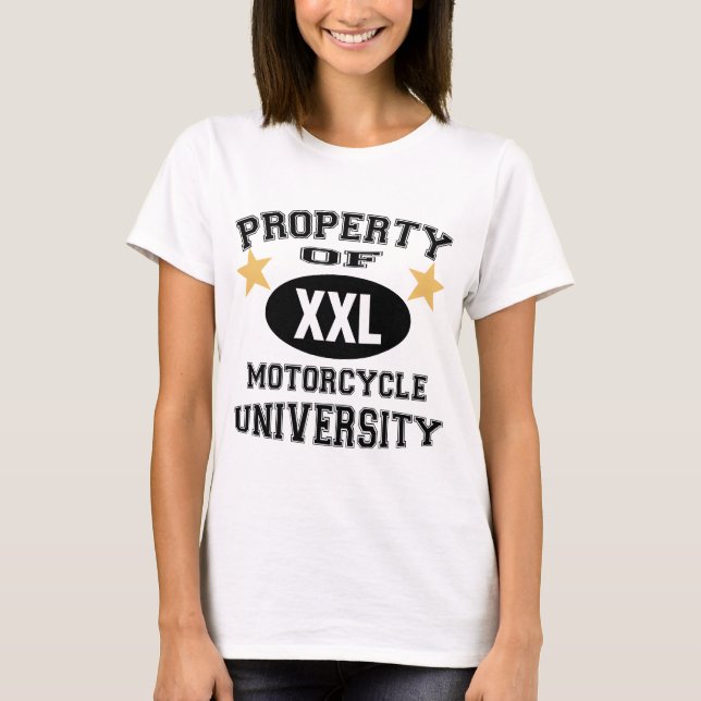 Eigentum der Motorrad-Universität T-Shirt (Vorderseite)