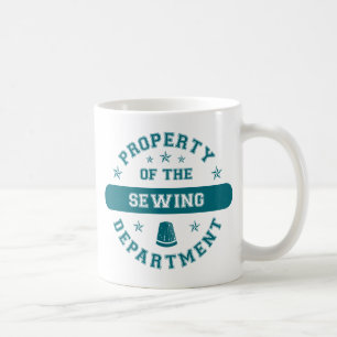 Eigentum der nähenden Abteilung Kaffeetasse