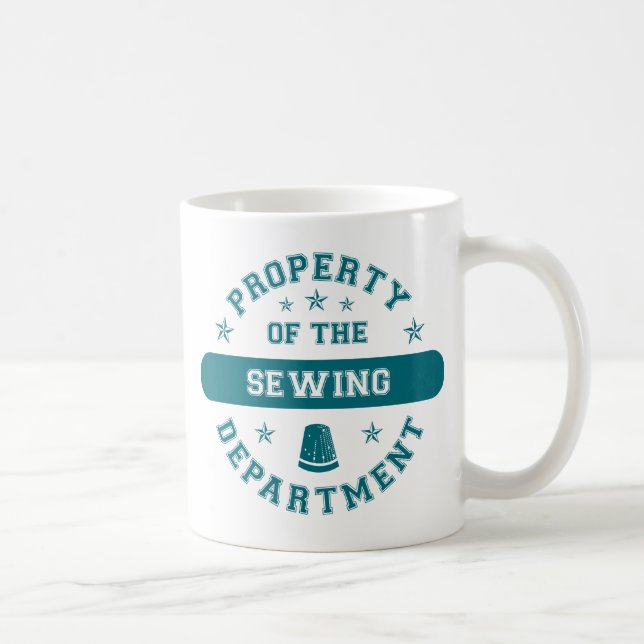 Eigentum der nähenden Abteilung Kaffeetasse (Rechts)