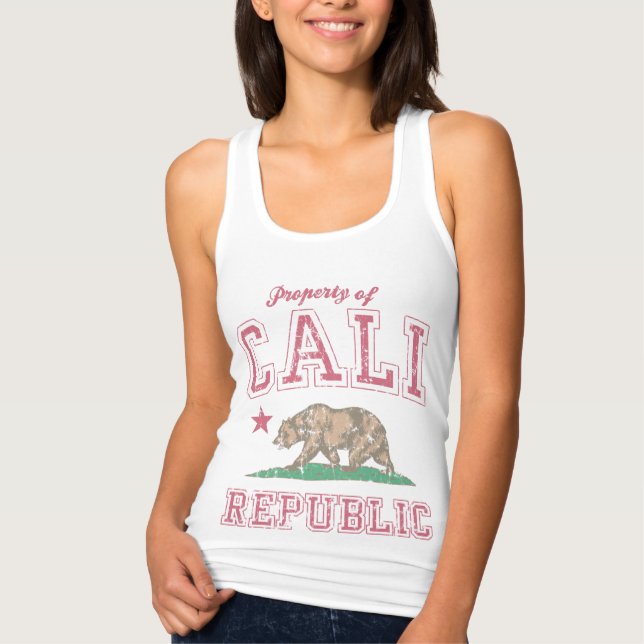 Eigentum der Republik Kalifornien Tank Top (Vorderseite)