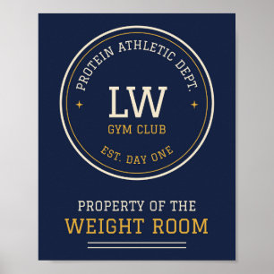 Eigentum des Gewichtsraum-Teams Gym Poster