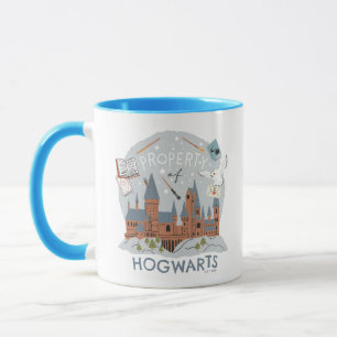 Eigentum des Hogwarts-Cartoons Grafik Tasse