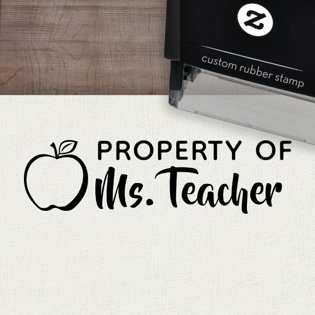 Eigentum des Klassenamtes Permastempel (Custom Teacher Stamp - Self Inking Rubber Stamp)