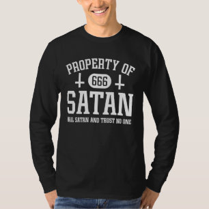 Eigentum des Satan 666 Okkult Luzifer Teuflisch Es T-Shirt