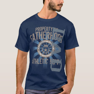 Eigentum des Vaterschafts-athletischen dunklen T - T-Shirt