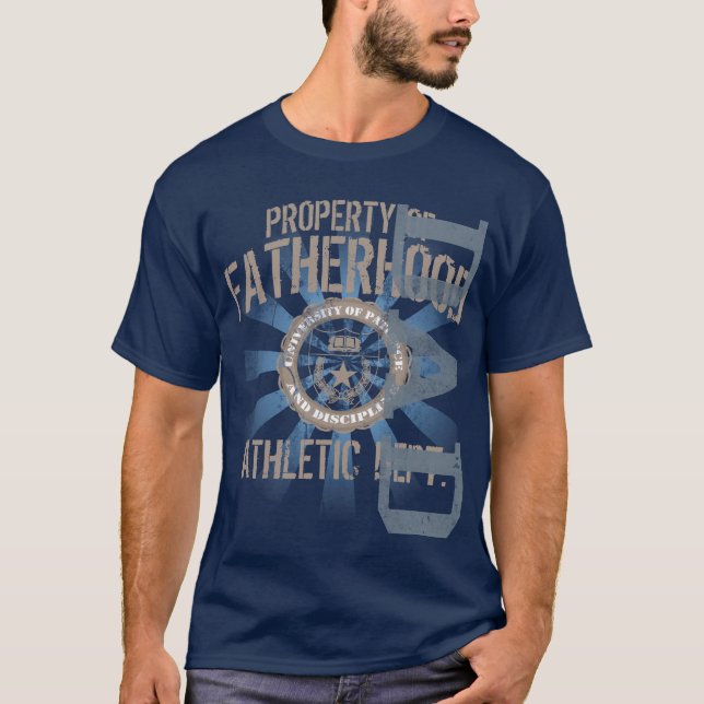 Eigentum des Vaterschafts-athletischen dunklen T - T-Shirt (Vorderseite)