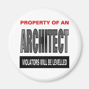 Eigentum eines Architekten Magnet