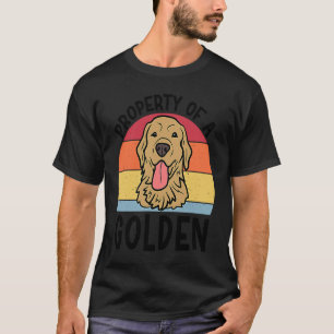 Eigentum eines Golden Retriever-Hundes für Männer T-Shirt