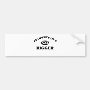 Eigentum eines RIGGER Autoaufkleber