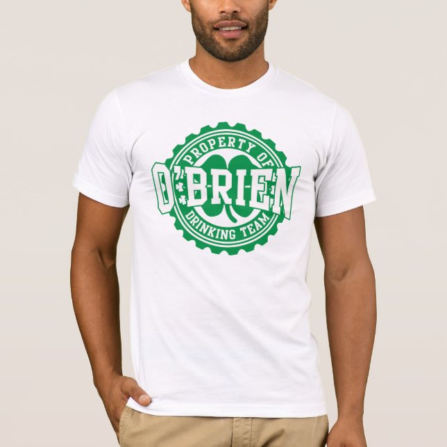 Eigentum irischen trinkenden Teams O'Briens T-Shirt (Vorderseite)