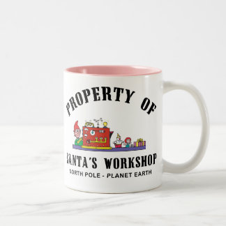 Eigentum Sankt des Werkstatt-Geschenks Zweifarbige Tasse