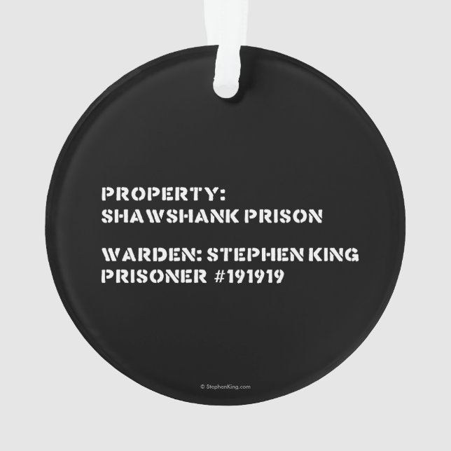 Eigentum: Shawshank Gefängnis Ornament (Rückseite)