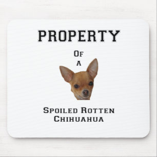 Eigentum verdorbenen faulen Chihuahua Mousepad