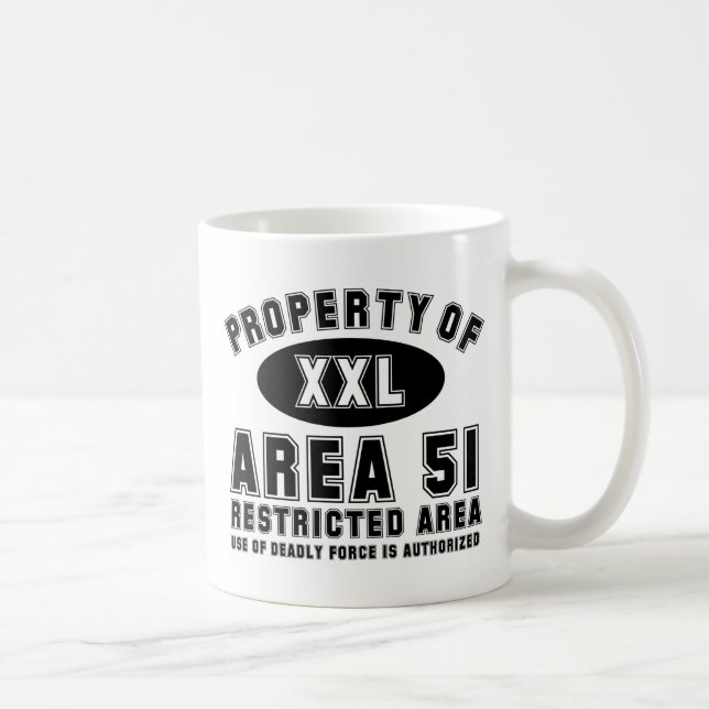 Eigentum von Bereich 51 Tasse (Rechts)