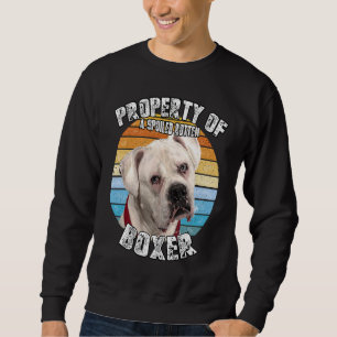 Eigentum von Boxer White Sweatshirt