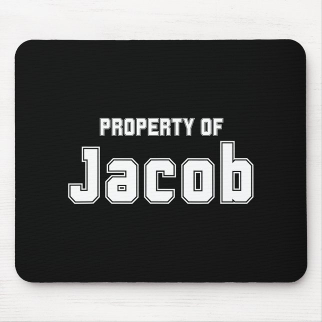 Eigentum von Jacob Funny Bachelorette Geschenke fü Mousepad (Vorne)
