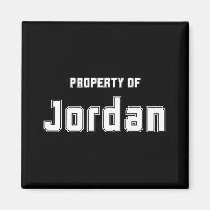 Eigentum von Jordan Funny Bachelorette Geschenke f Magnet