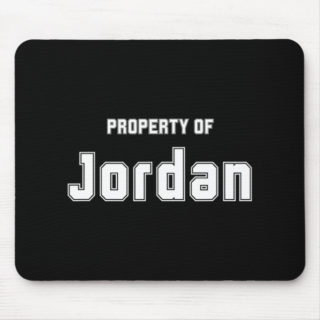 Eigentum von Jordan Funny Bachelorette Geschenke f Mousepad (Vorne)