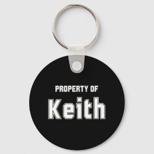 Eigentum von Keith Funny Bachelorette Geschenke fü Schlüsselanhänger