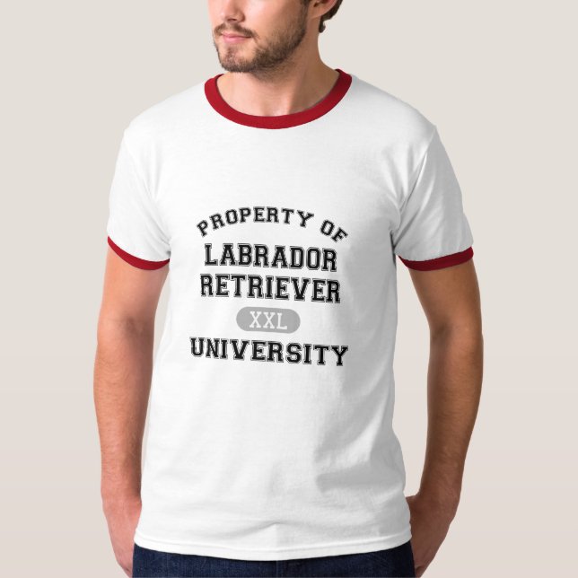Eigentum von Labrador retriever-Universität T-Shirt (Vorderseite)