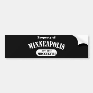 Eigentum von Minneapolis Autoaufkleber