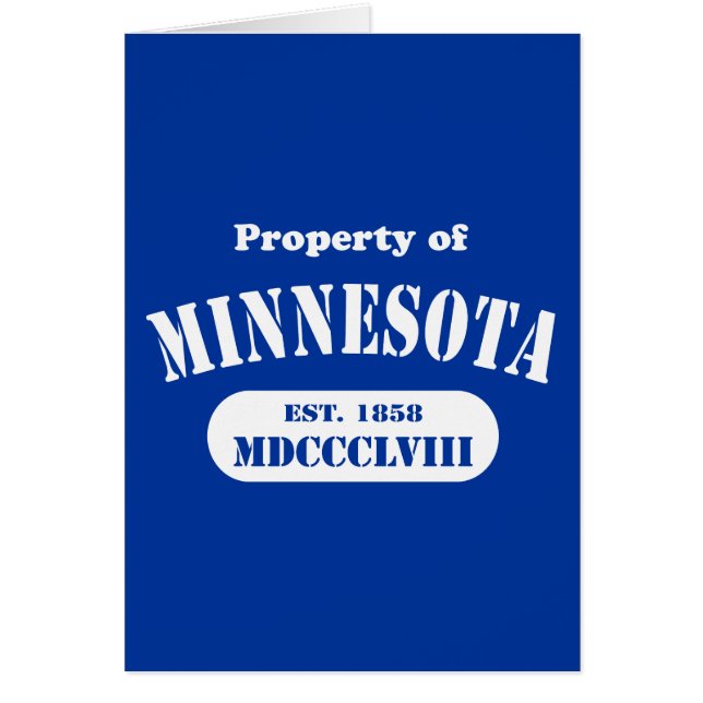 Eigentum von Minnesota - jede Farbe! (Vorne)