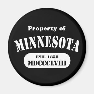 Eigentum von Minnesota - jede Farbe! Magnet