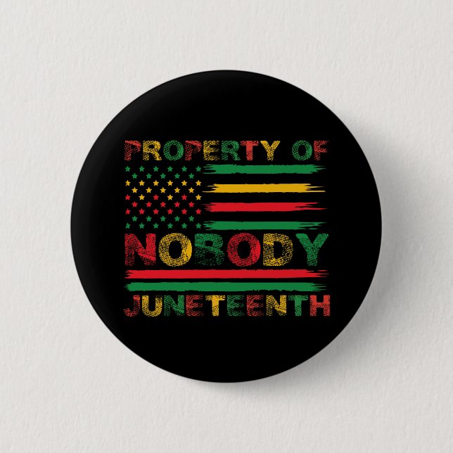 Eigentum von Niemand Juneteente US-amerikanische F Button (Vorderseite)