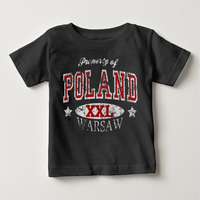 Eigentum von Polen Warschau Baby T-shirt (Vorderseite)