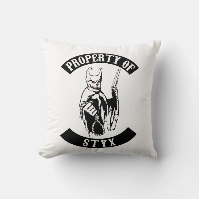Eigentum von Styx Kissen (Vorderseite)