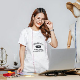 Eigentum von XXL Dein Name Schürze