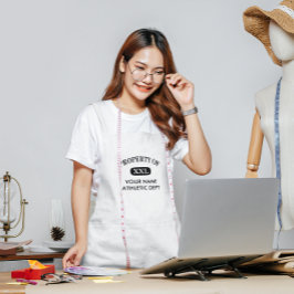 Eigentum von XXL Ihr Name Schürze