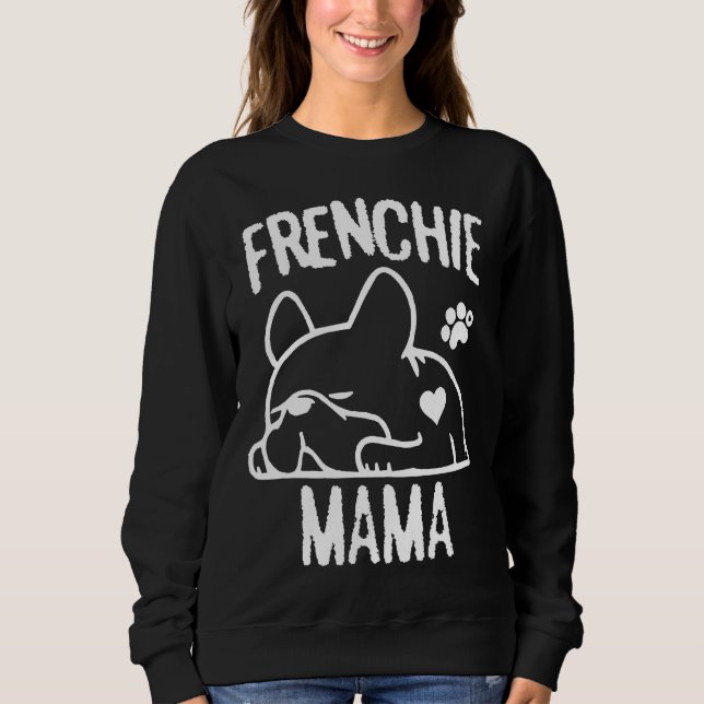 Eigentümer der Bulldog-Mama Sweatshirt (Vorderseite)