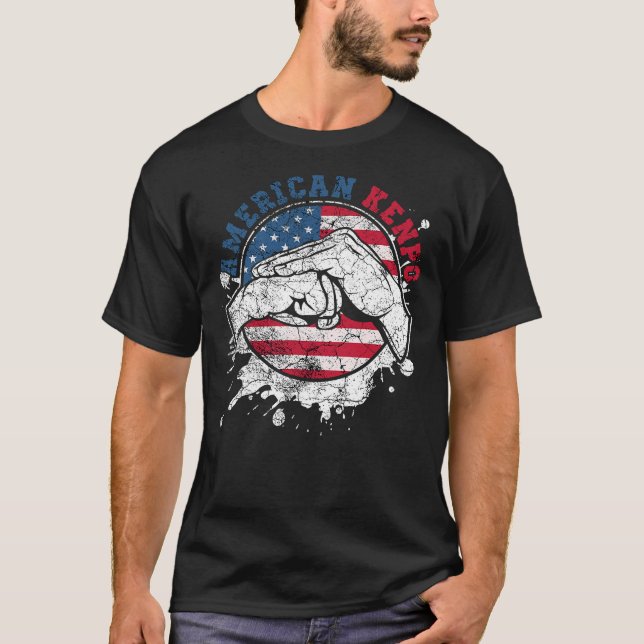 Eigentümer des amerikanischen Kenpo Karate Trainin T-Shirt (Vorderseite)
