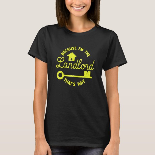 Eigentümer des Grundstücks- und Wohnungseigentümer T-Shirt (Vorderseite)