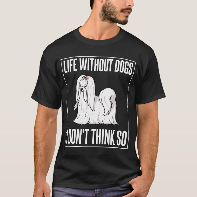 Eigentümer des maltesischen Hundes T-Shirt (Vorderseite)