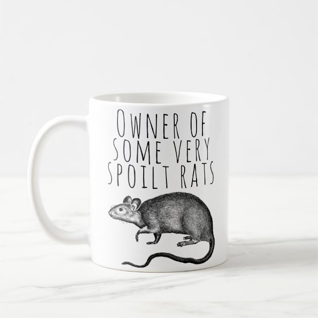 Eigentümer einiger sehr geputzter Ratten Kaffeetasse (Links)