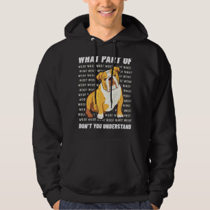 Eigentümer Englisch Bulldog Hund Walker Sprache Wo Hoodie